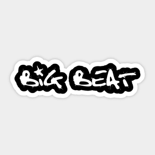 BIG BEAT WHITE DESIGN Sticker